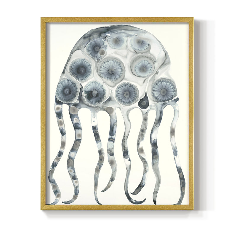 Reproduction encadrée de gelée d'argent - bois massif, H 20 po x l 16 po