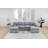 Contemporary Left and Right Armless Chaise Loveseat,Elegant and Versatile Seating Solution