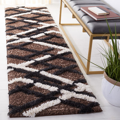 Hi-Lo Shag Performance Abstract Rug