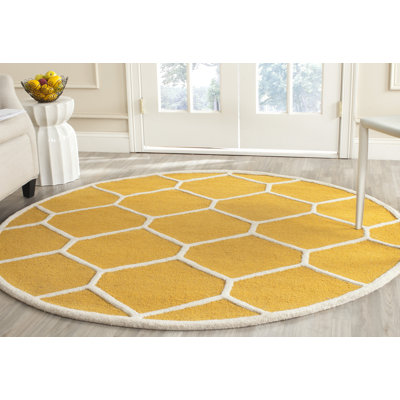 Deedgra Hand Tufted Wool Geometric Rug