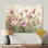 Décoration murale sur toile Blush Poppy Field Whisper II - rose floral