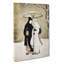 Two Lovers Beneath An Umbrella by Harunobu Suzuki - Wrapped Canvas-55372142