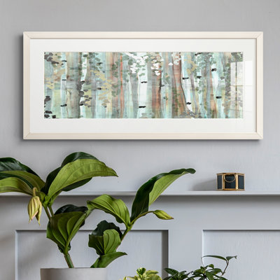 Peinture sur papier encadrée