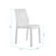 Ensemble de 2 chaises d'appoint de salle à manger d'extérieur Modern-1487937623
