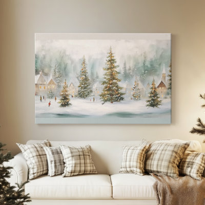 Manger of Snowwhite Whisper-Premium Gallery Wrapped Canvas