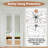 Mirrored Glass White Primed Solid Core Bi-Fold Closet Door With Hardware Kit-118511094