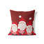Coussin décoratif père Noël et flocons de neige-120641938-120641940