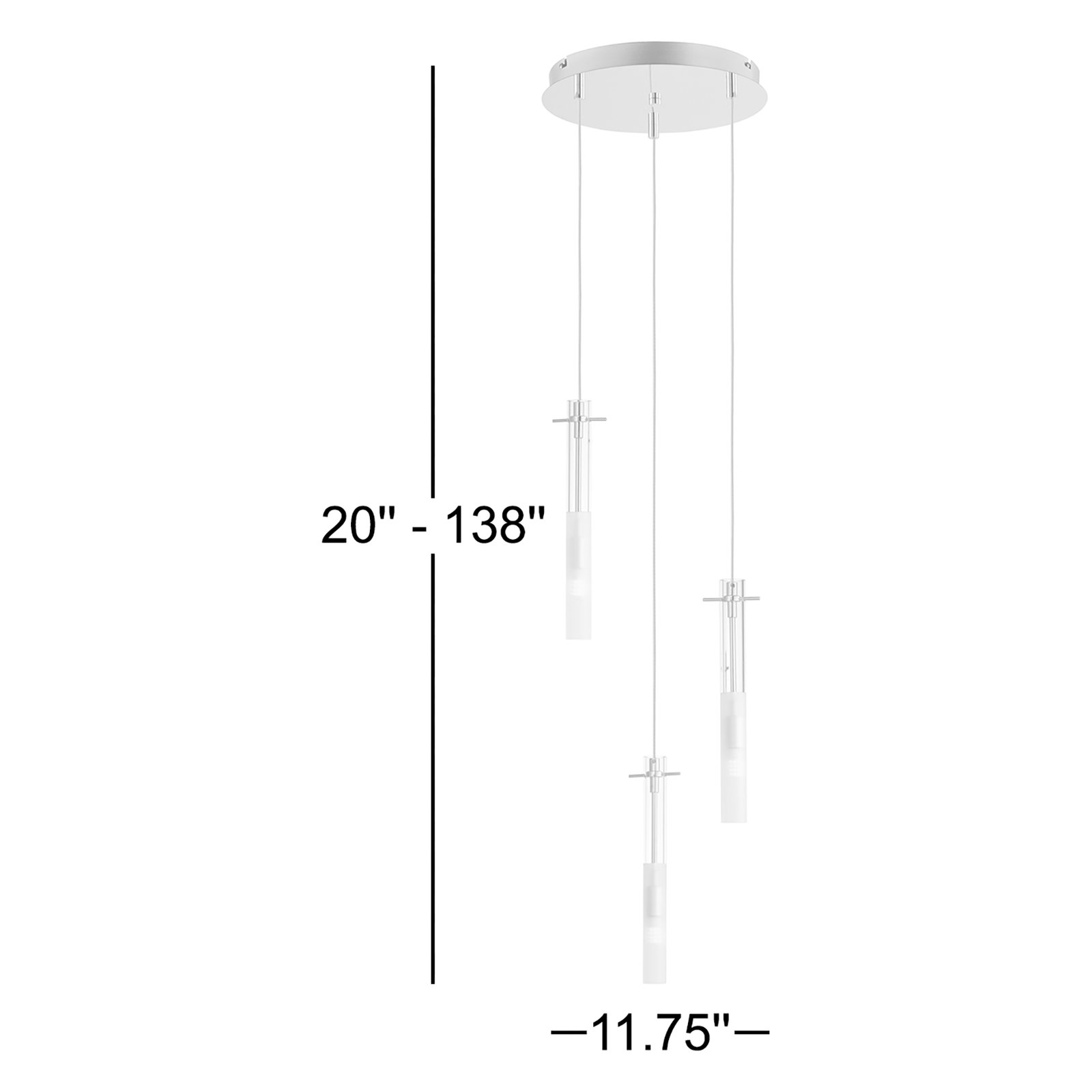 Sapan 3 - Light Cluster Cylinder Pendant