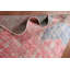 Tapis rose abstrait contemporain 5 x 7