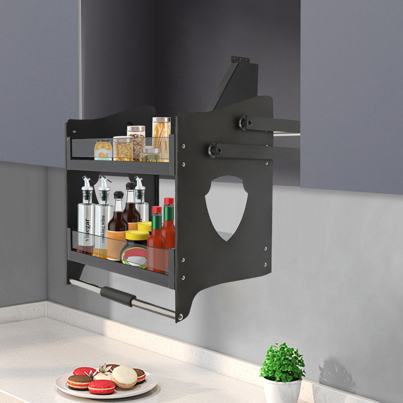 Étagère à épices à 2 niveaux pour armoire de cuisine