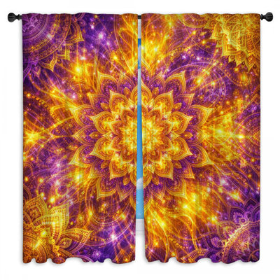 Rideaux de fenêtre Golden Mandala