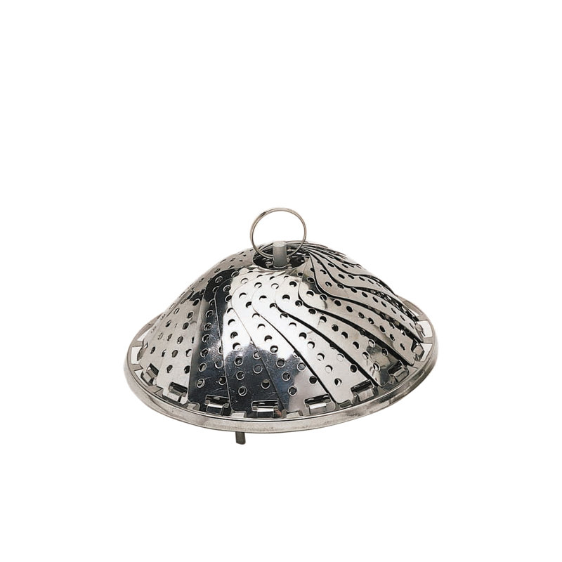 Stainless Steel Collapsible Steaming Basket, 7.5cm H x 28cm W x 28cm D