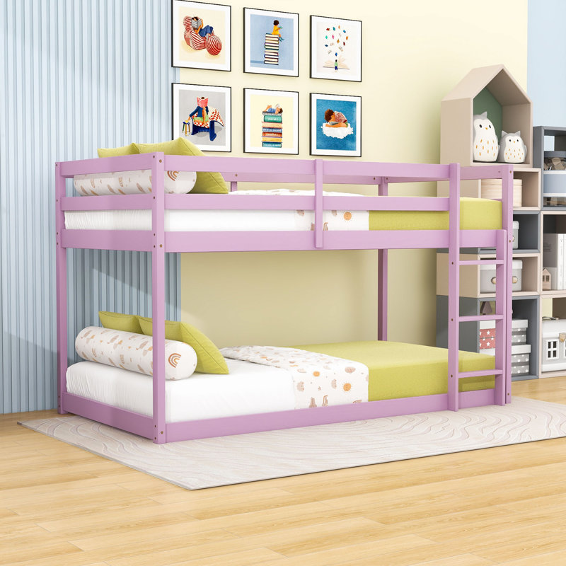 Lit superposé simple au-dessus de simple en bois avec rangement spacieux et caractéristiques de sécurité améliorées