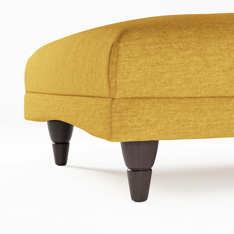 Adaku Banquette Footstool, Sunburst, Burnished Beech
