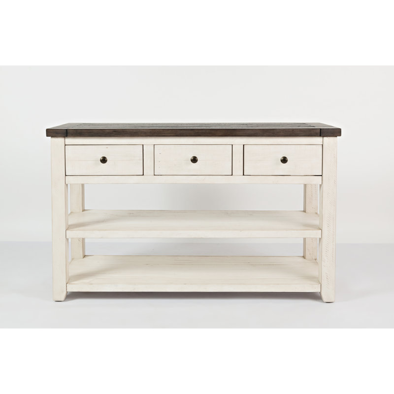 Yoji 50'' Solid Wood Console Table, White