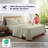 100% Organic Viscose From Bamboo Sheets Set, 300 Thread Count, 4-pc Set, Luxury Cooling Sheets, Deep Pockets - Gift-Ready Packaging, Queen Size (Warm Sage)-111656334-111656345