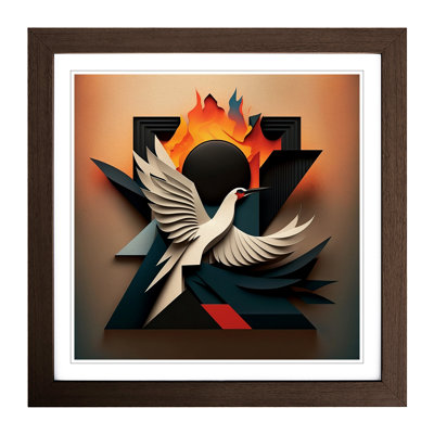 Phoenix Suprematism No.1 - Framed Print