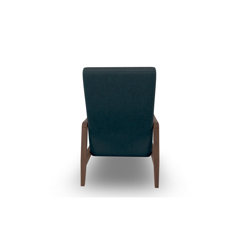 Fauteuil d'appoint moderne, Noyer foncé, Minuit minuit