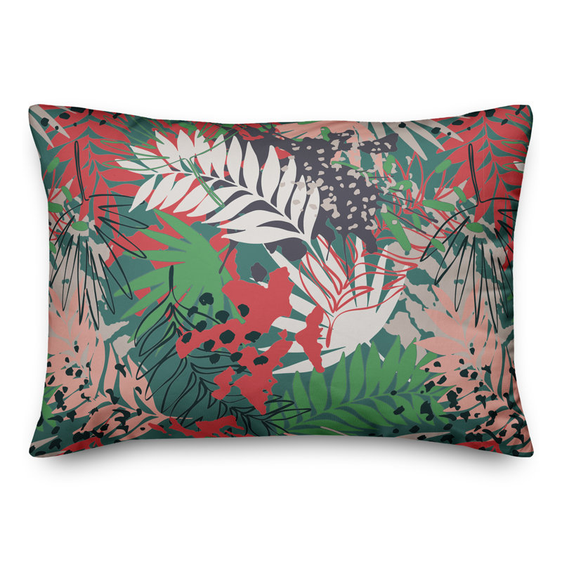  Housse et insert de coussin rectangulaire d'extérieur Jungle