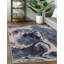 Aurora AU18 Ocean Metallic Blue Area Rug-825639603