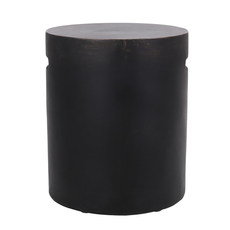 Outdoor Lightweight Concrete Side Table,Copper