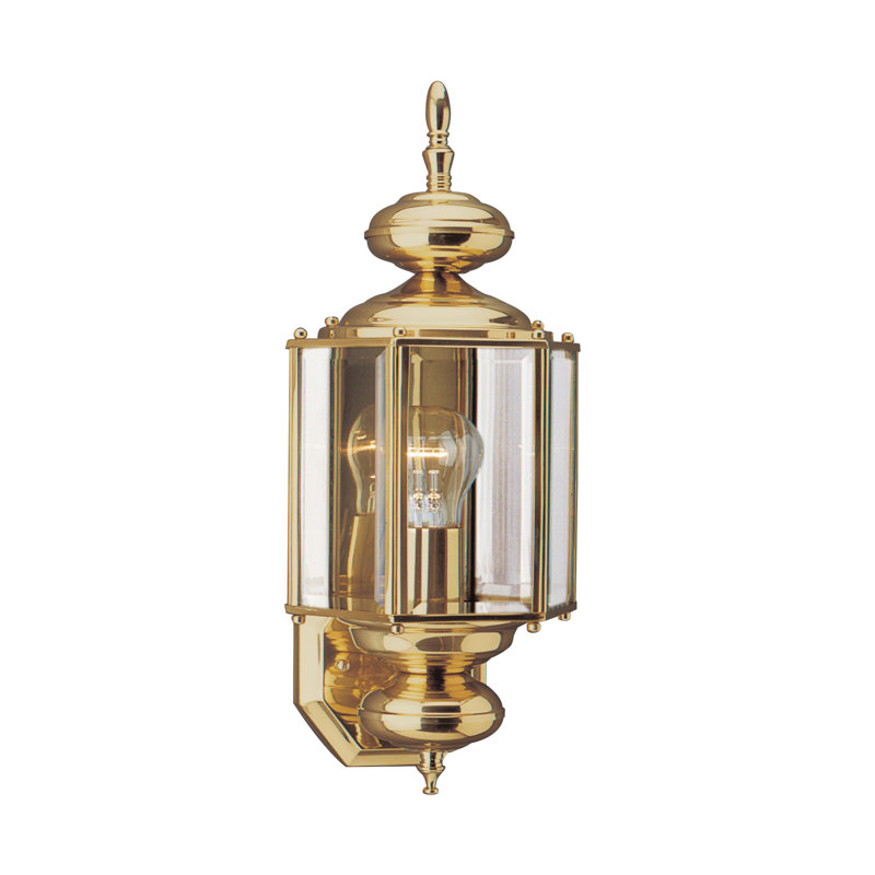 Aluminum Wall Light, Polished Brass