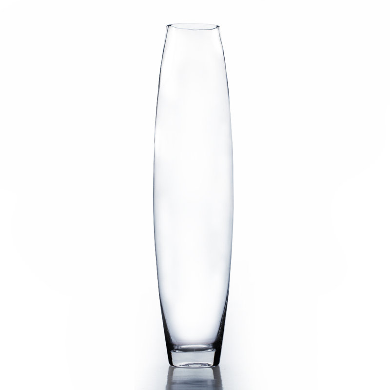 Kaila Handmade Glass Table Vase, 16" H x 3.5" W x 3.5" D