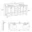 72 po Meuble-lavabo autoportant à double cuve avec plateau technique-1813299027-1835291931
