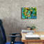 «Sea Turtle Garden» par Carol Cavalaris, art mural sur toile, 16 po x 12 po