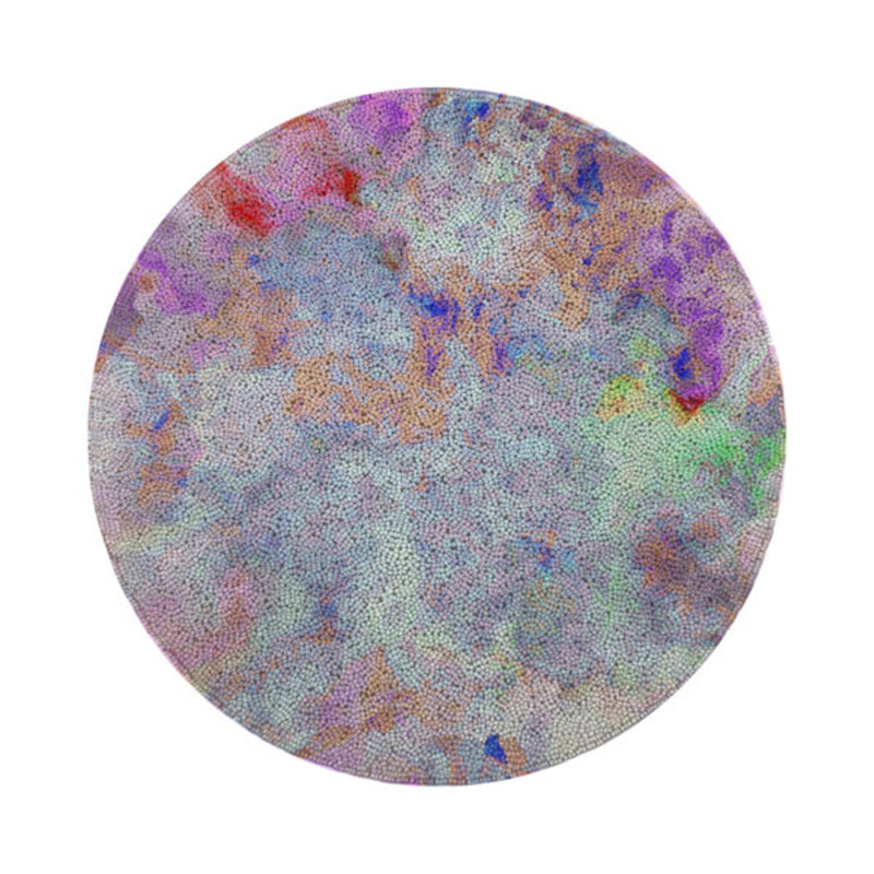 Fallen Leaves Vegan Leather Round Pebble Placemat