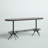 Cordova Pine Oval Solid Wood Top Metal Base Dining Table