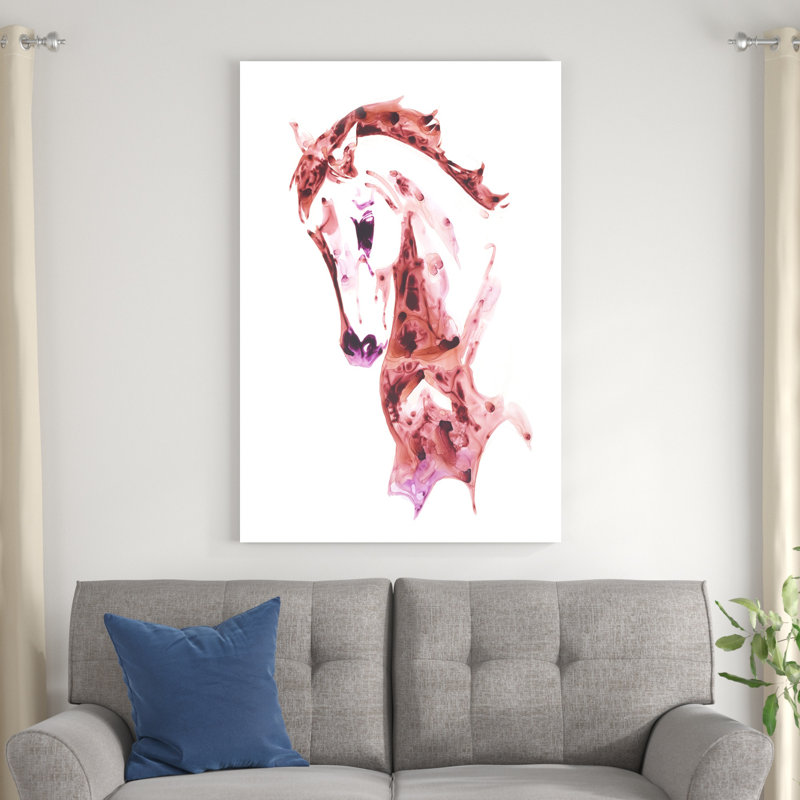 Grenat cheval II, H 48 po x l 32 po x P 1,25 po