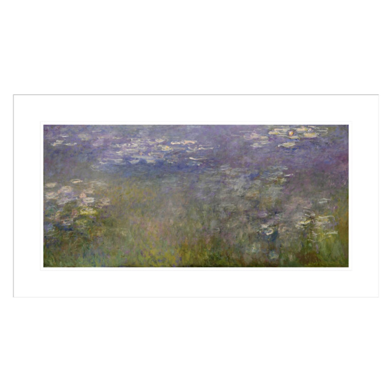 Nymphéas par Claude Monet - Impression sur toile, H 17,26 po x l 29,5 po