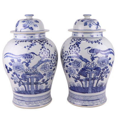 Handmade Porcelain China Ginger Jar