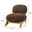 Chaise d'appoint rembourrée avec structure en bois massif Wren-129915544