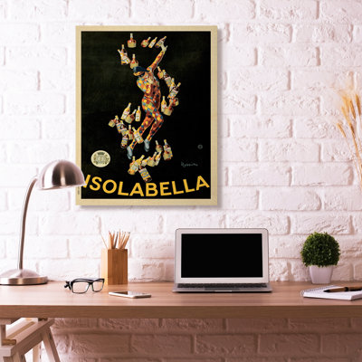 «Isabella», affiche rétro «Drink Design», art mural surdimensionné surdimensionné par Marcello Dudovich