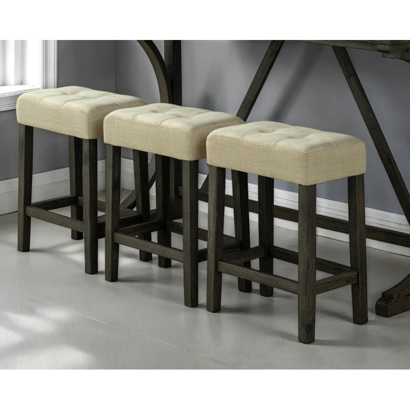 Dining Room 4Pc Set Functional Unique Dining Table W USB 3X Stools Tufted Seats Kitchen