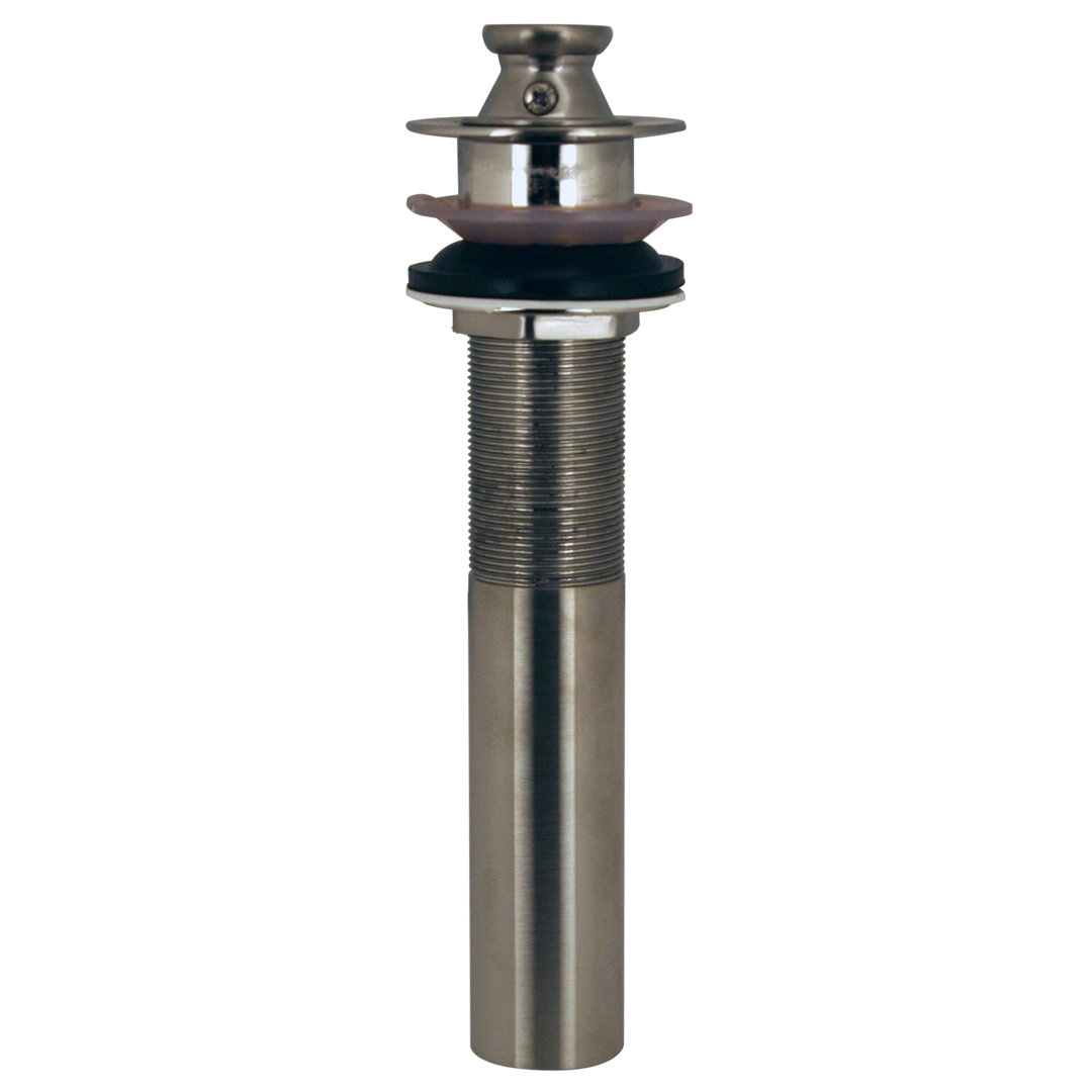 Lift & Turn Lavatory Faucet Drain without Overflow Holes - Exposed Westbrass 