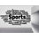 Adhésif décoratif nuage de mot sport, décor de remise en forme de motivation, inspiration d'entraînement, musculation, esprit d'équipe, performance sportive