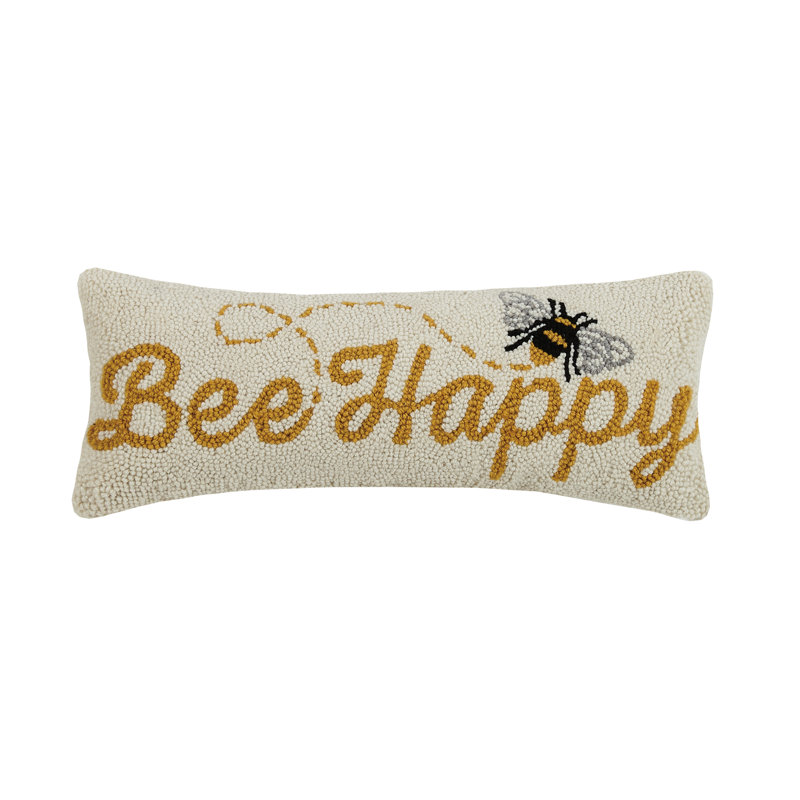Jeté en laine Bee Happy - 8 x 20 po 