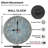 10" Round Wooden Wall Clock, Silent Quartz Movement, UV-Printed Design, Battery Operated-781469248