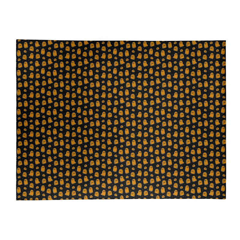 Tapis noir/jaune ghosts, Rectangle 9 pi x 12 pi