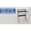 Bureau d'ordinateur Raith avec tablettes supérieures et inférieures-2051162167