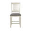 Ensemble de chaises de salle à manger à hauteur de comptoir en bois 2 pièces