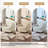 Upholstered Light Sand Chenille Swivel Oversized Lounge Armchair With Pillow And Metal Base-516806477