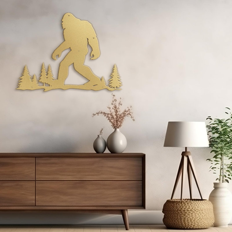 Décoration murale en métal, H 20 po x l 30 po x P 0,05 po, Or