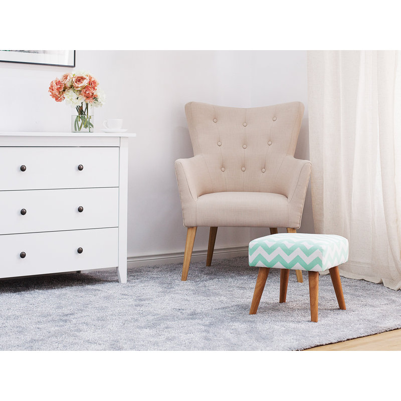 50cm Wide Rectangle Chevron Standard Ottoman