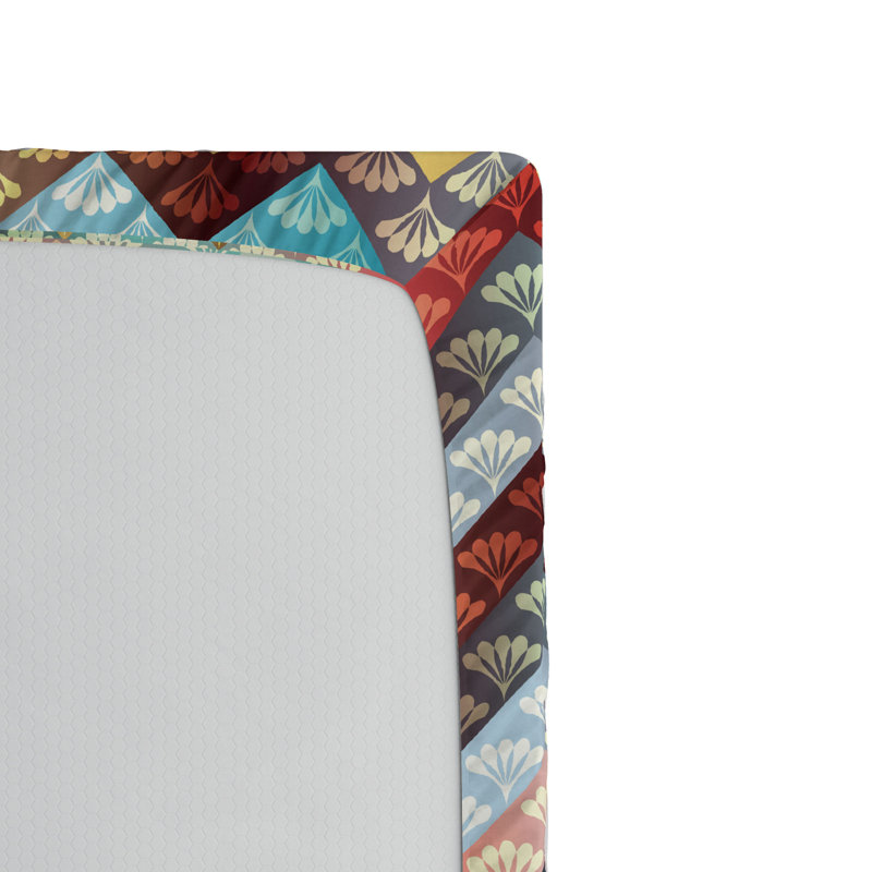Microfiber Chevron Fitted Sheet, Full Fitted Sheet