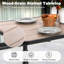 Ensemble de salle à manger de patio 7 pièces en textilène avec trou pour parasol-1735204667
