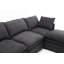 Canapé modulaire moderne en forme de U, canapé-lit 5 places avec méridienne pour salon, appartement, revêtement, polyester, nouvelle mise à niveau